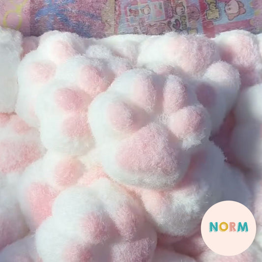 Furry Cat Paw Mochi Squishy Toy