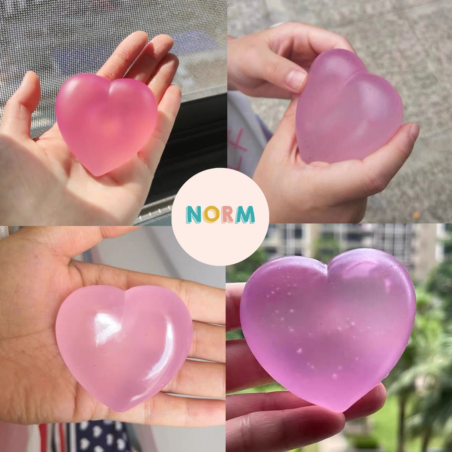 Heart Mochi Color Changing Squishy Toy