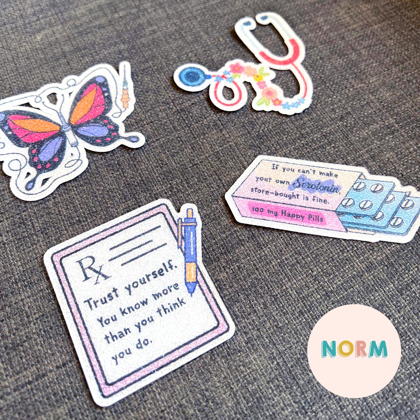 Medical & Nurse Wellness Stickers Set