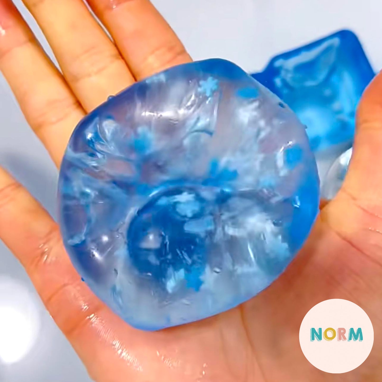 Large Ice Cube Snowflakes Jelly Squishy Toy