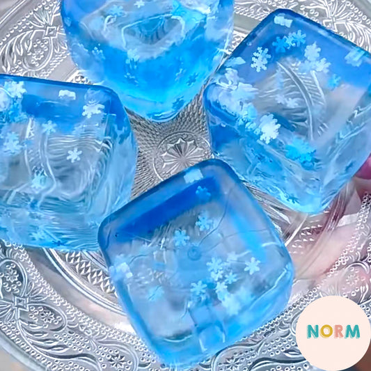 Large Ice Cube Snowflakes Jelly Squishy Toy