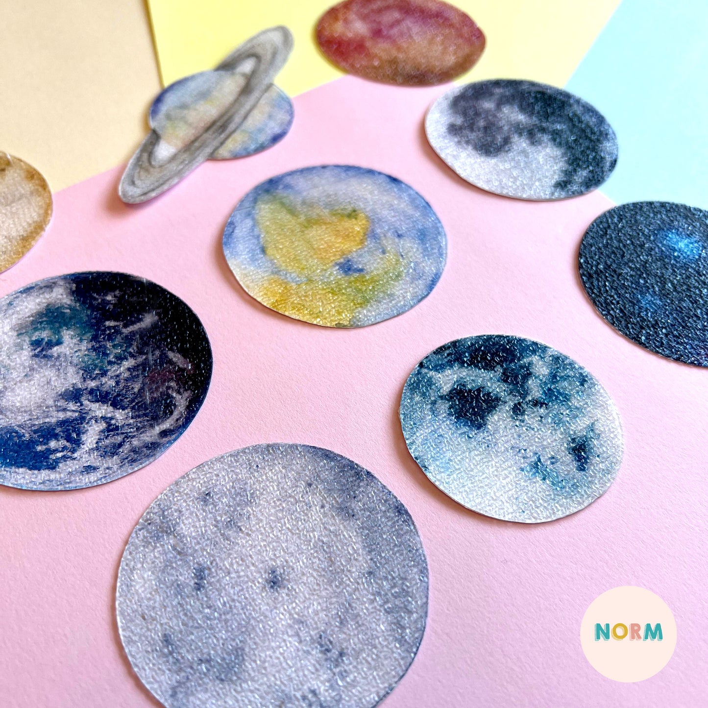 SATURN Textured Wellness Sticker