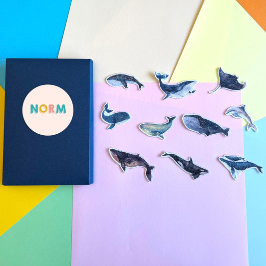 WHALES Wellness Stickers Boxset