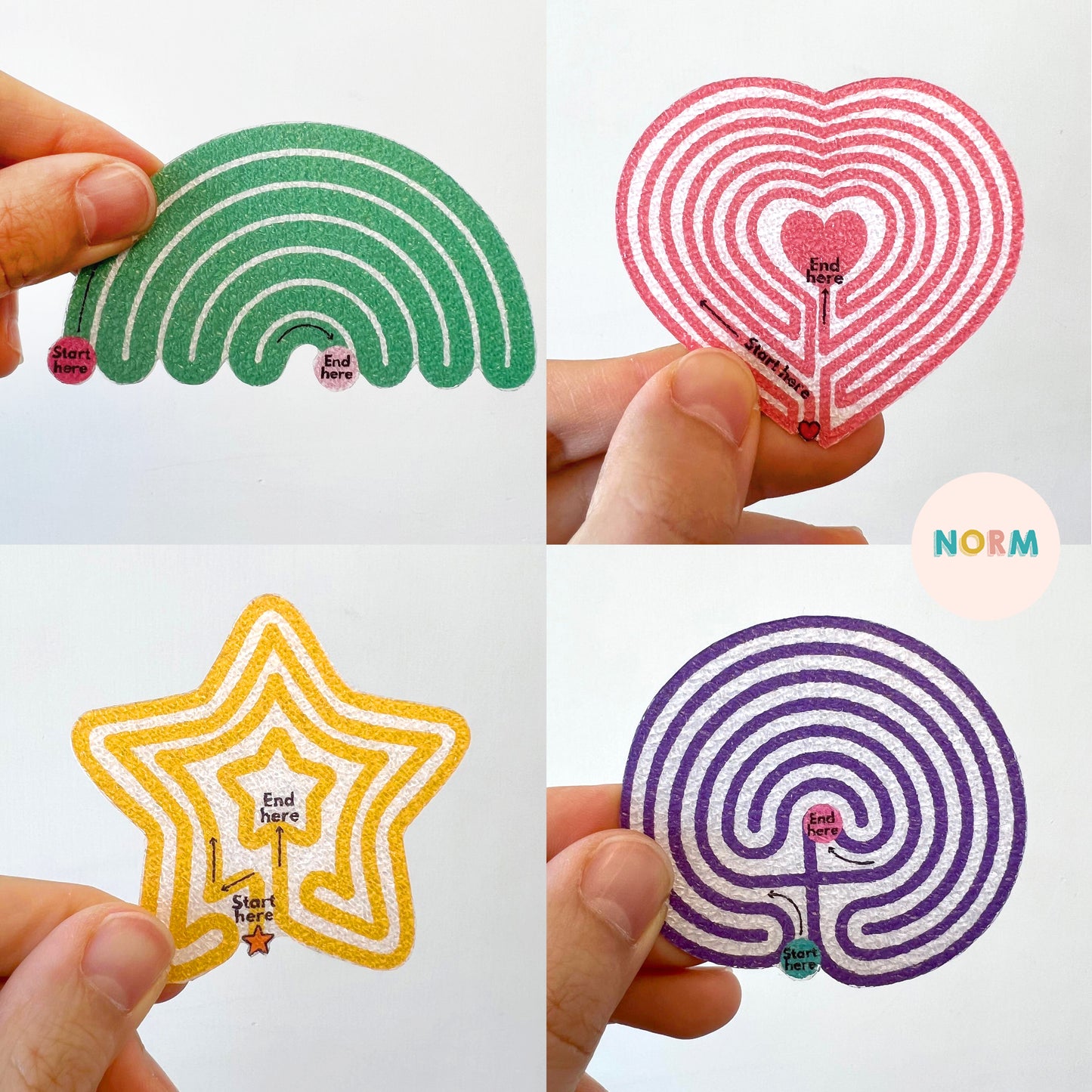 LABYRINTH BREATHING Wellness Stickers Boxset