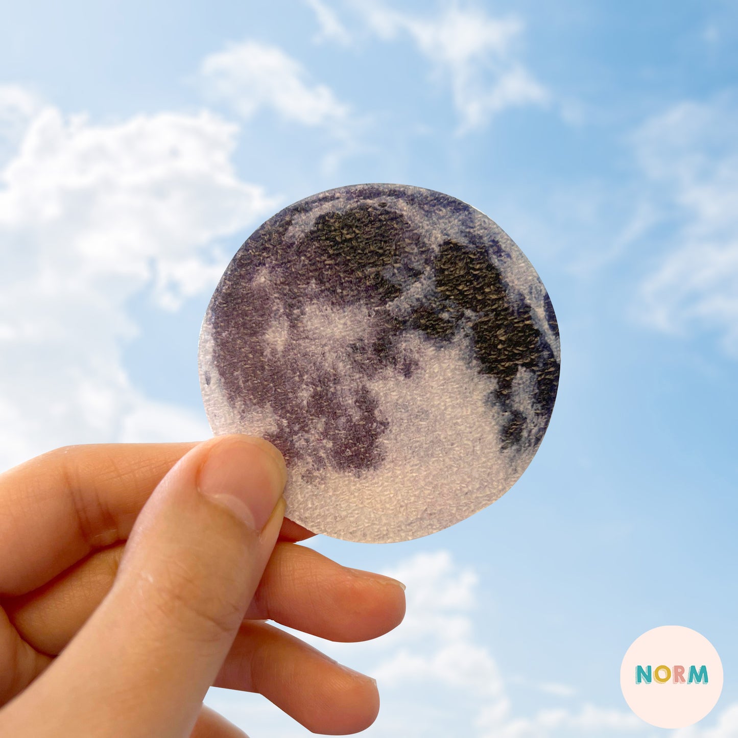 MOON Textured Wellness Sticker